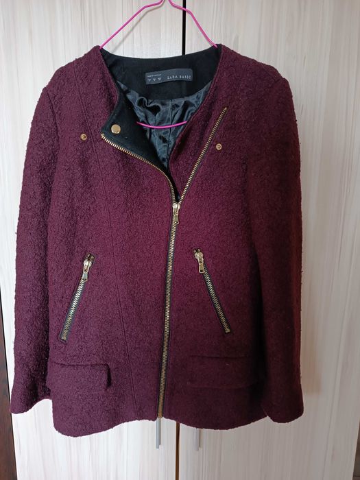 НАМАЛЕНИЕ Палта цвят бордо Amisu, Zara,Divided