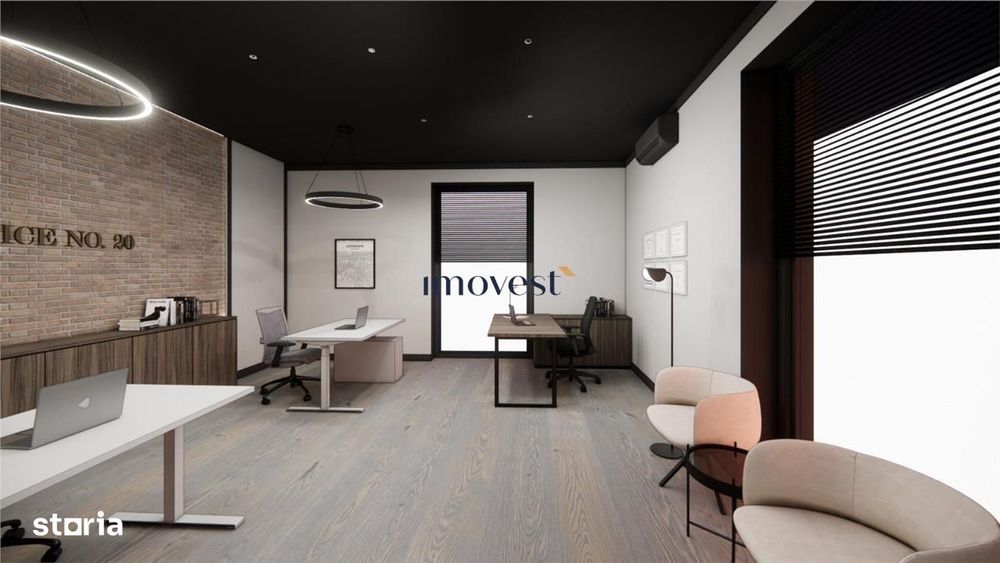 SpaȚIu Comercial  Birou Ultra Modern De Inchiriat  Totul Nou, Dot