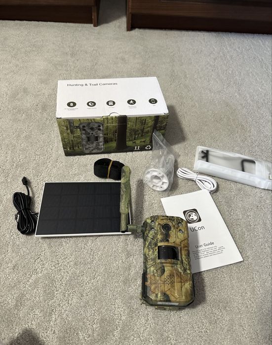 Camera video vanatoare 4G cu SIM si transmitere cu panou solar 3 buc