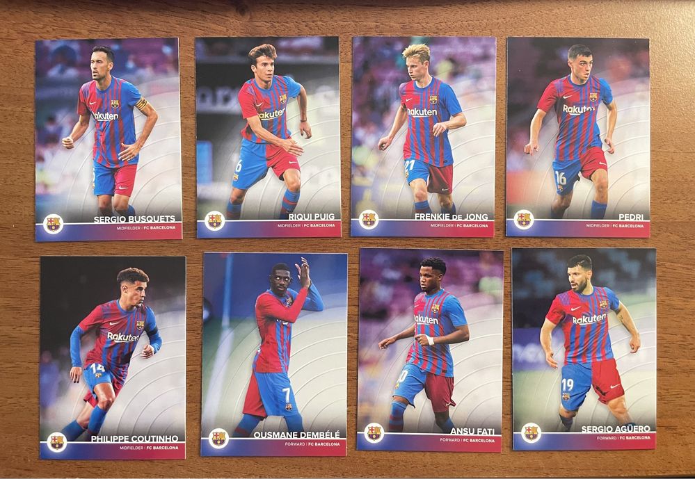 Set COMPLET 50 cartonase Topps FC Barcelona 2021-22