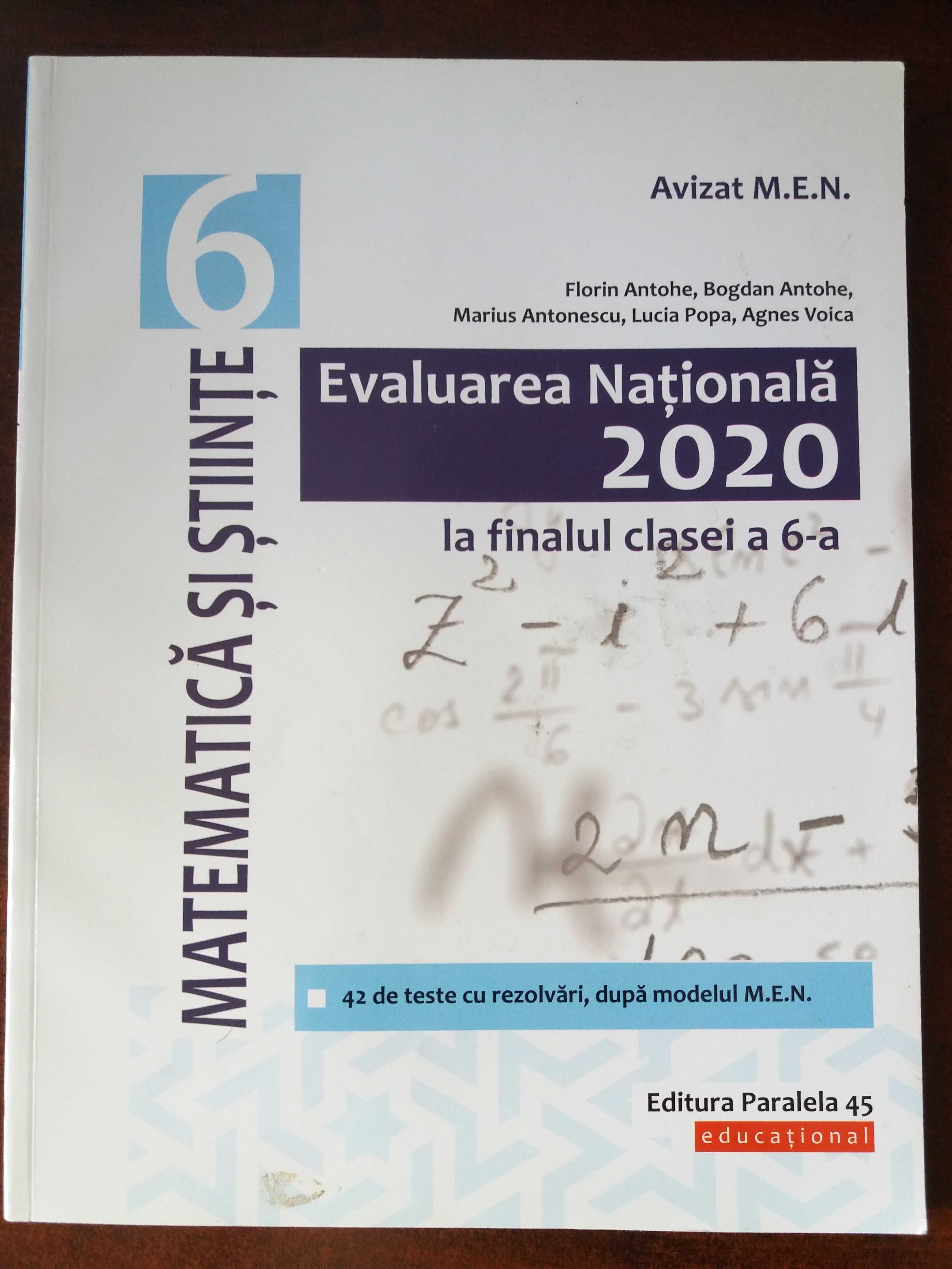 Culegere teste Evaluare Nationala clasa 6 Matematica si Stiinte