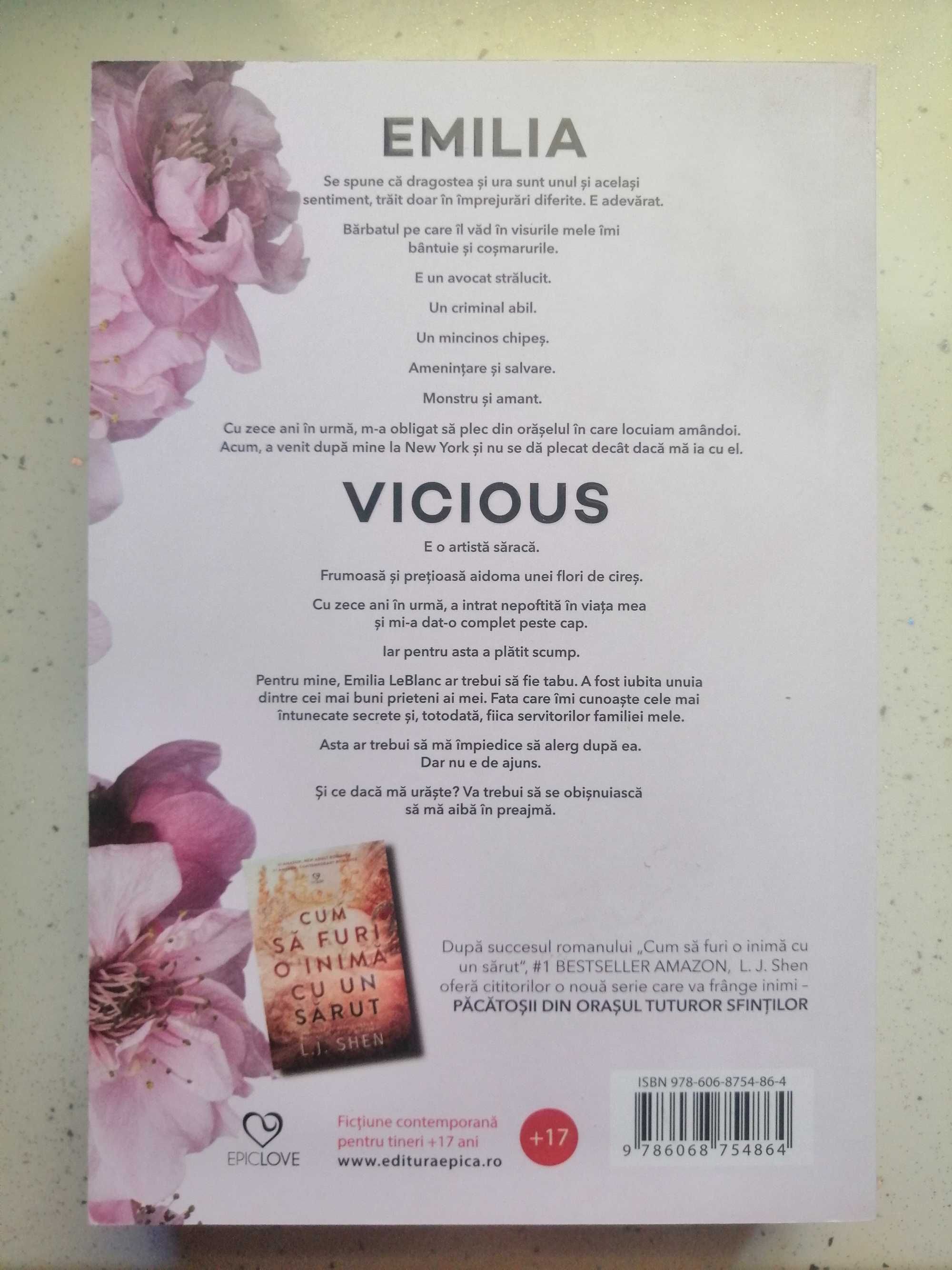 Carte romance - YA, Vicious de LJ Shen, ed Epica