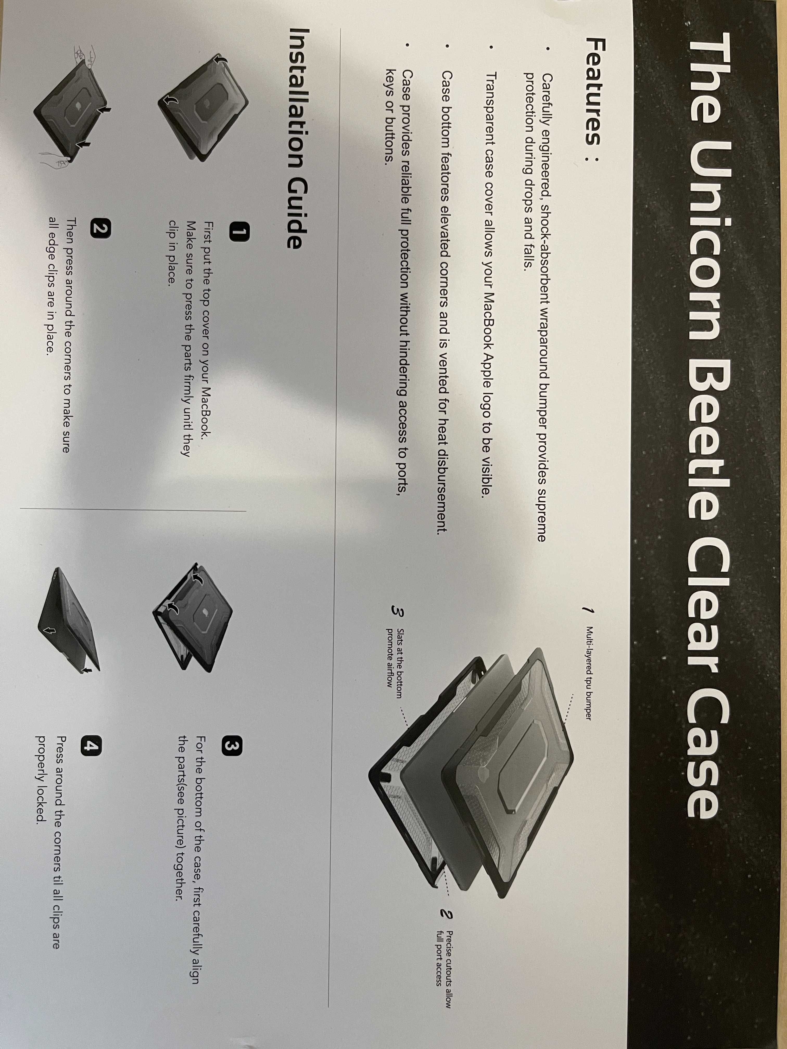 Carcasa pentru Apple MacBook Pro13,2018/2020 Supcase Unicorn Beetle