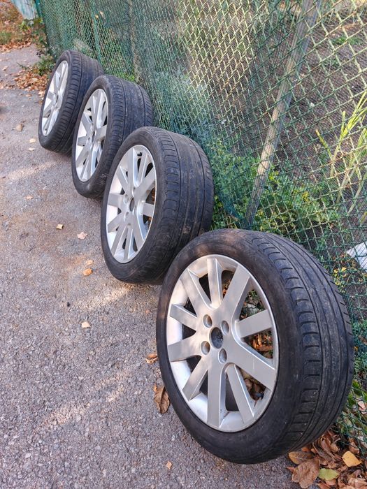Пежо Peugeot оригинални джанти 17" 7J 4X108 ET26 летни гуми 225x45x17