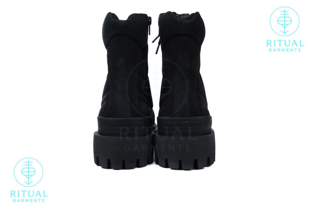 Balenciaga Combat Strike Boots Black
