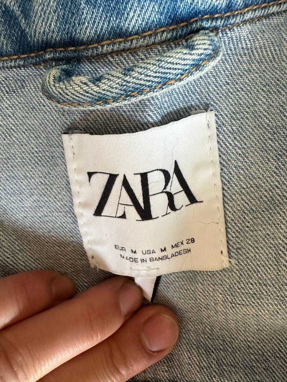 Укороченная джинсовая куртка ZARA