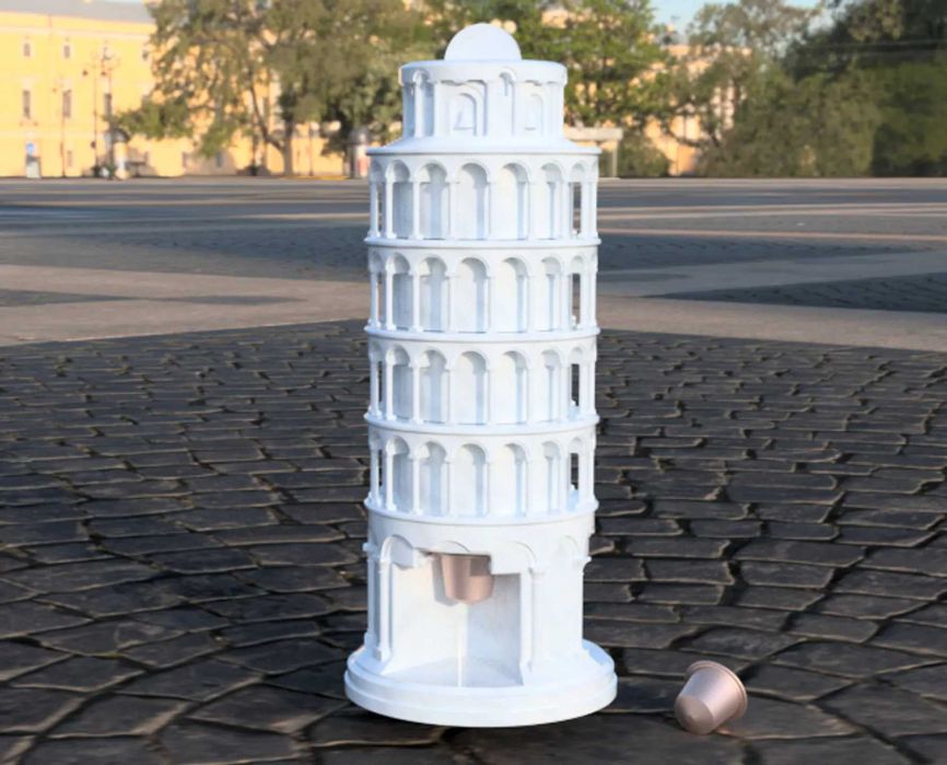 Turnulețul de cafea – dispenser 3D pentru capsule