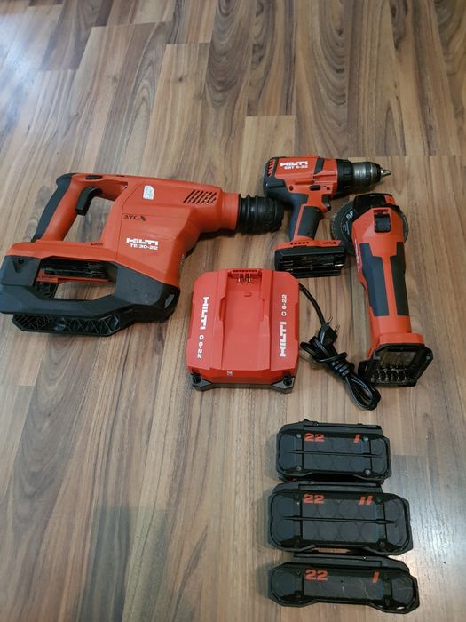 Set Hilti Nuron flex, rotopercutor și filetantă