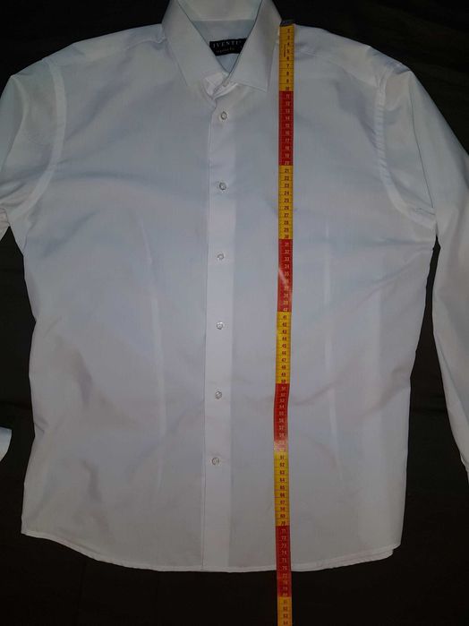 стилен тъмносин мъжки костюм Aggressor, сако гръдна 120 см, ханш 108 с