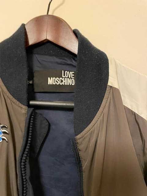 Love Moschino Asian dragon embroidered jacket