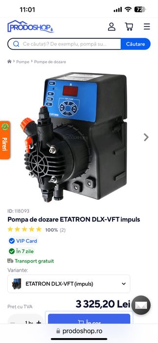 Pompa de dozare Etatron DLX VFT