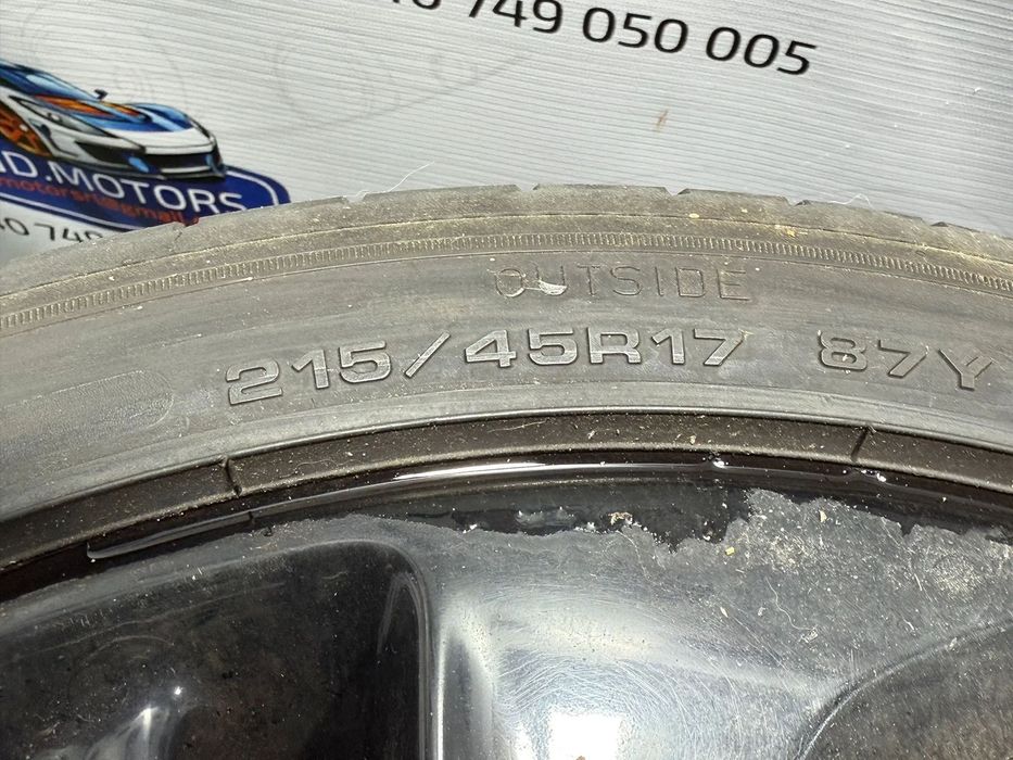 JANTE OPEL R17 / 4x100 / CORSA E / 215 / 45R17 87Y / 7JX17 IS44 E-DOT / + CAUCIUCURI (X4)