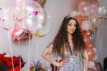 Rochie seară lungă cu broderie și paiete
