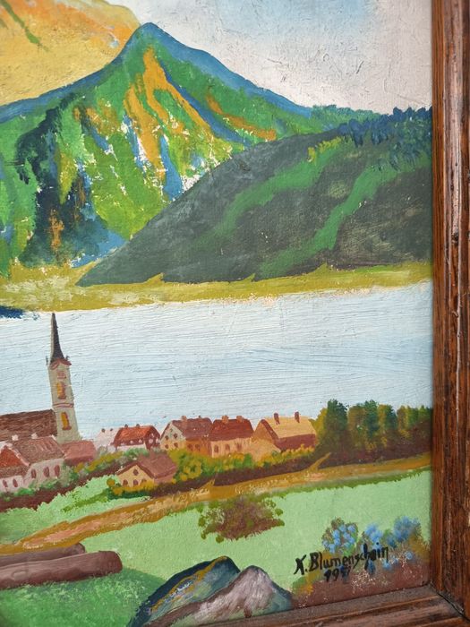 Tablou Vechi Autentic De Colecție Pictat