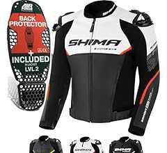 Топ Цена Кожено мото яке SHIMA BANDIT 2.0 Black/Red,всички протектори