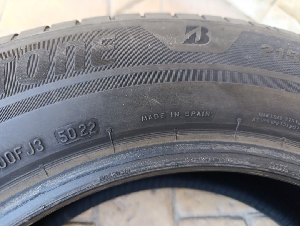 Летни гуми Bridgestone 215/65/17 Turanza dot 4022
