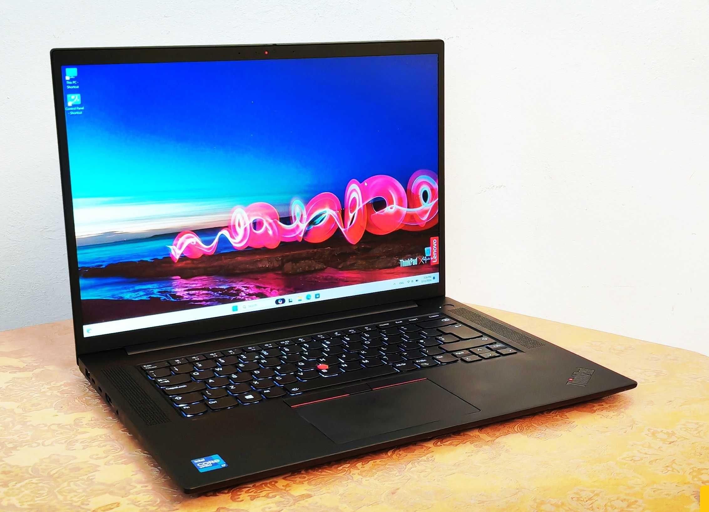 Core i7 11850H/RTX A2000/16 QHD+/32GB RAM/512GB SSD/ThinkPad P1 Gen 4