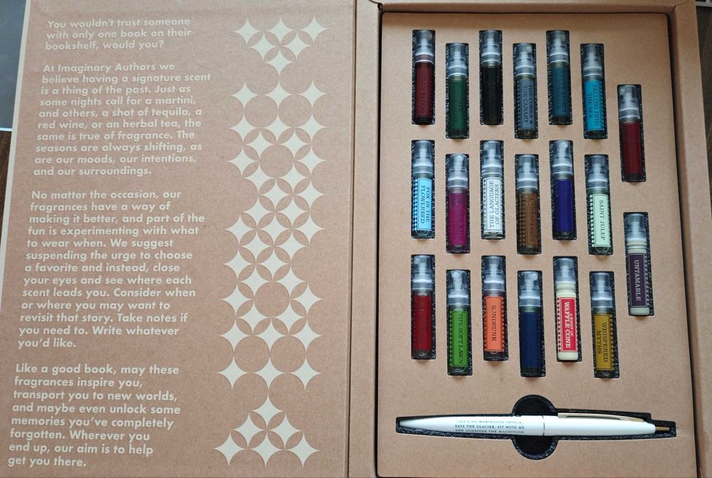 Два дискавъри сета парфюми;
Goldfield & Banks, Imaginary authors