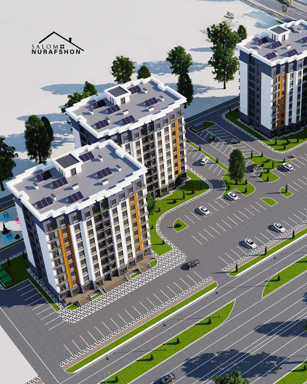 Salom Nurafshonda 1 xonali xonadonlar