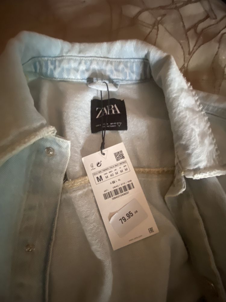 Нова Мъжка дънкова риза Zara, M/L