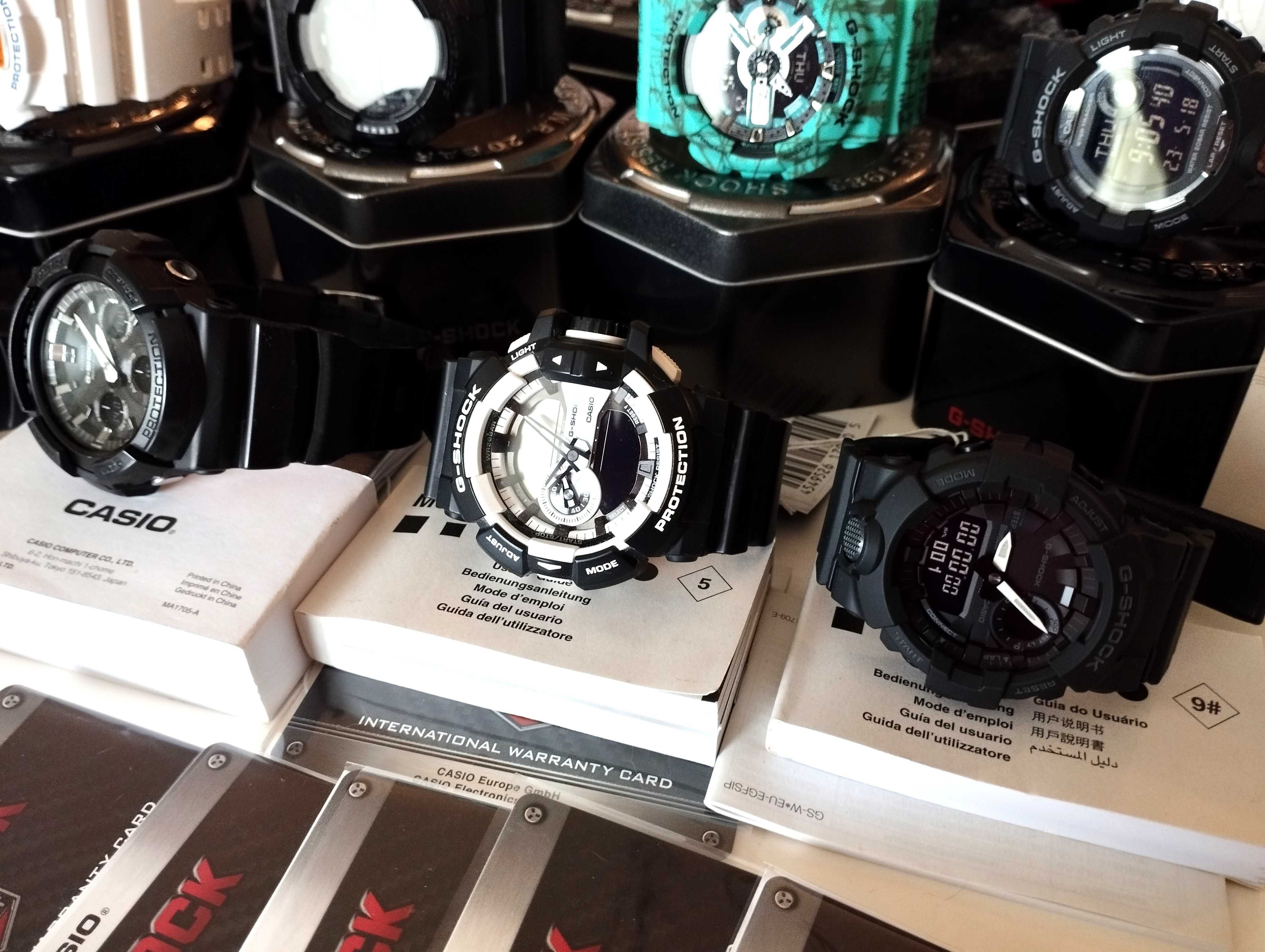 колекция 8 бр. CASIO G-SHOCK нови и употребявани