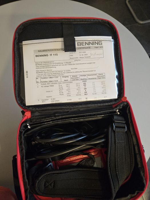 Aparat masura Benning / pentru instalatii electrice  (ca Fluke. Megger