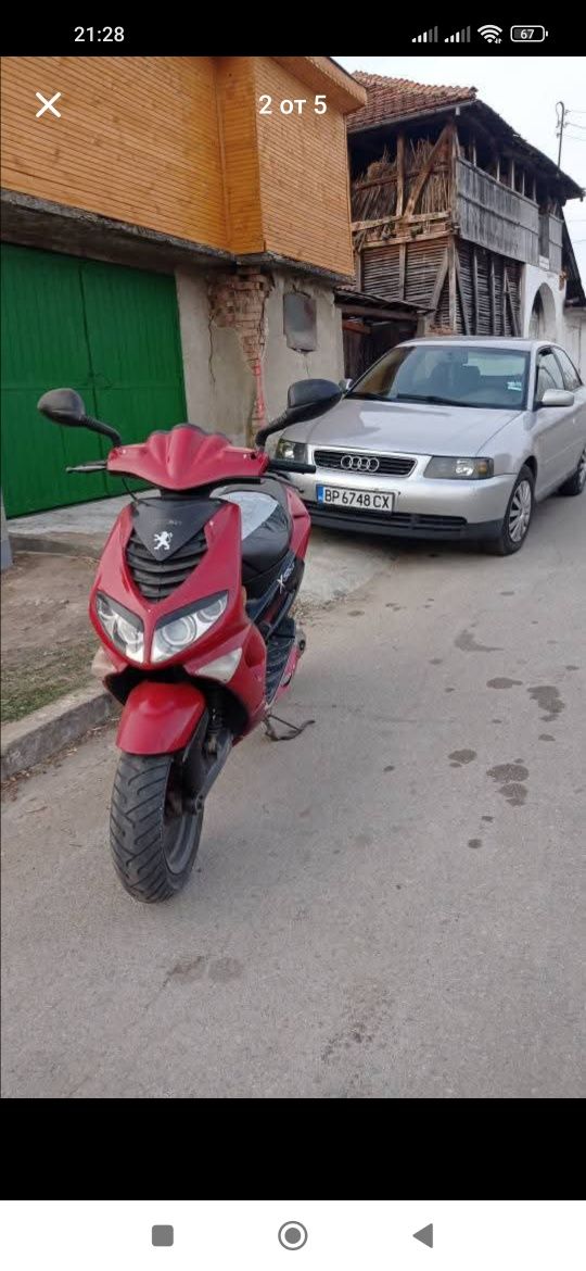 Peugeot speedfight 2 100cc Ел.тротинетка без зарядно