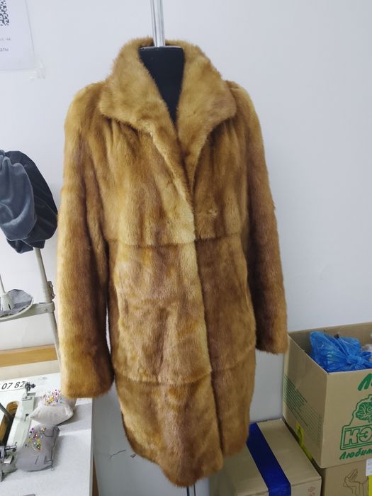 чистая норковая шуба