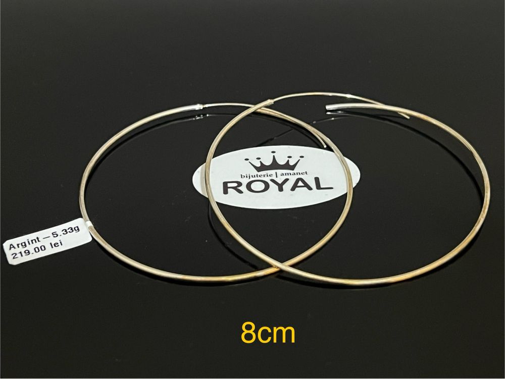 Bijuteria Royal CB : Cercei dama argint 5,33gr 8cm