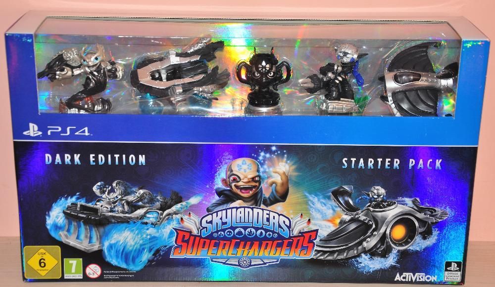 Нов и Запечатан Special Skylanders Superchargers Dark Edition Pack