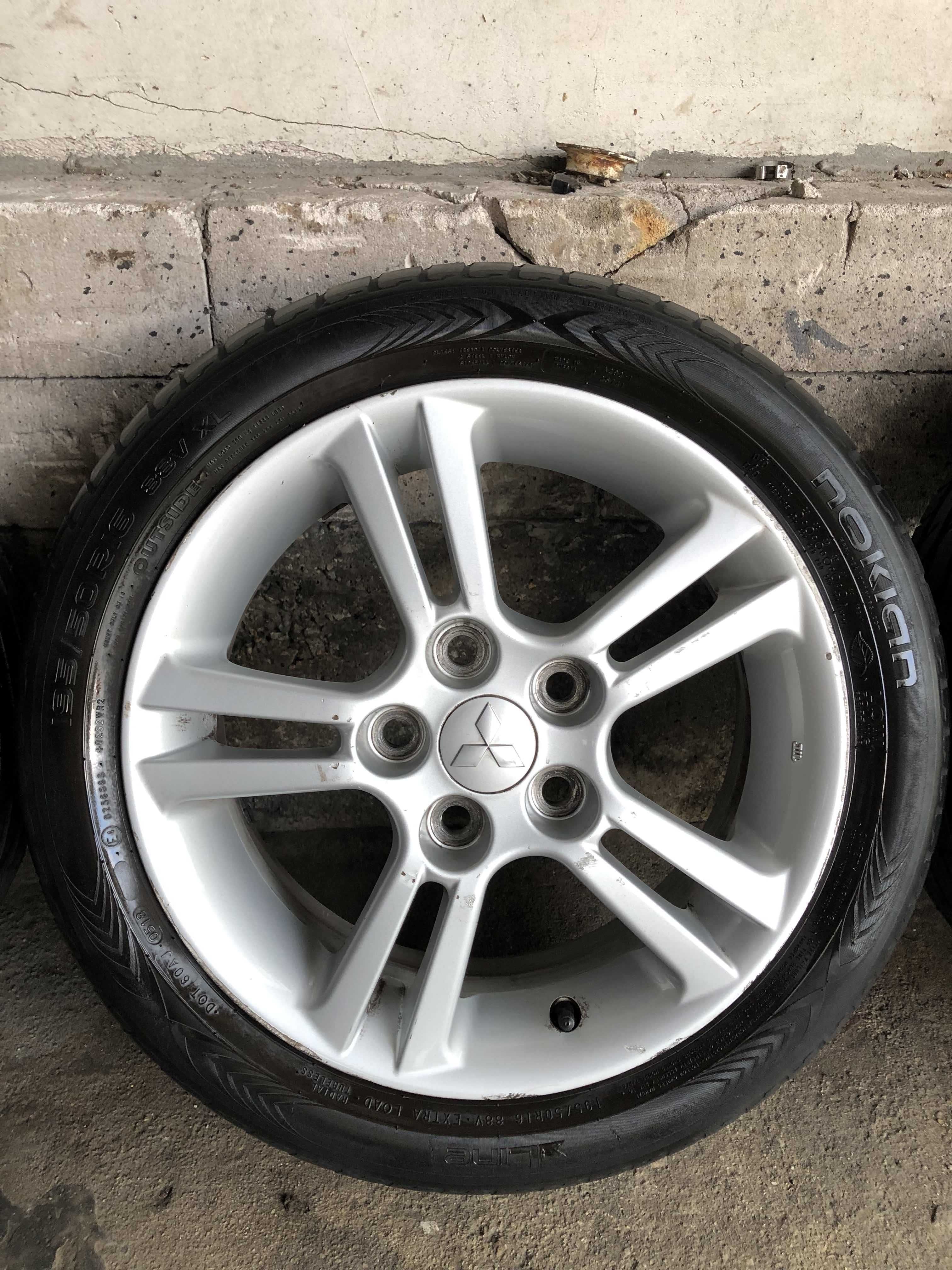 4 броя джанти за Mitsubishi с летни гуми 195/50/R16