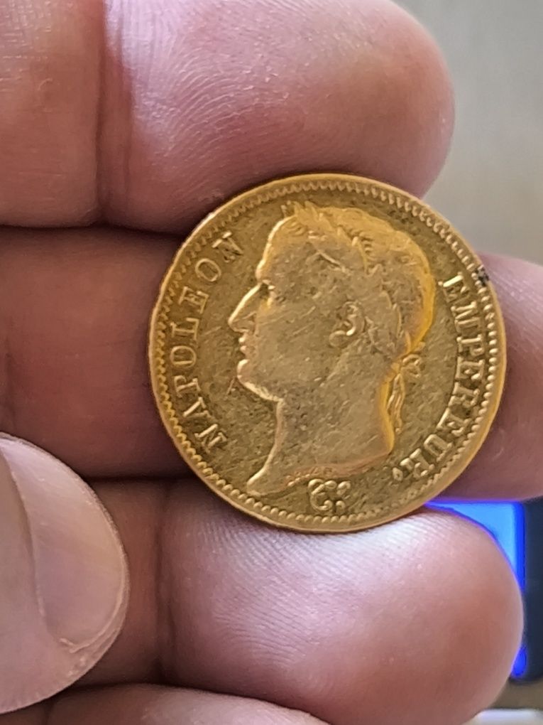 40 франка 1811 год, Наполеон I , злато, тегло 12.90 гр, проба 900/1000