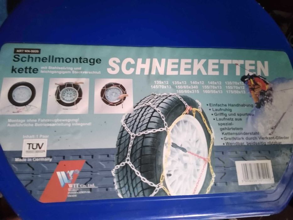 Lanturi antiderapante 12"-13" cu geanta transport - made in Germany