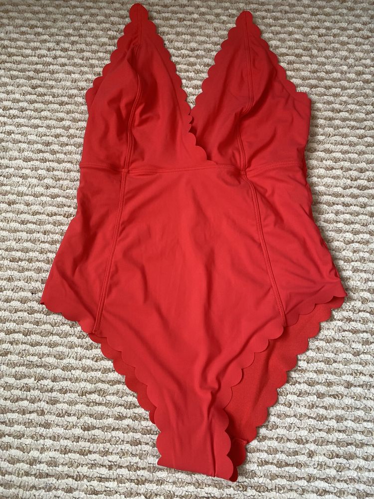 Costum baie intreg, H&M , rosu, NOU! Marime S/36