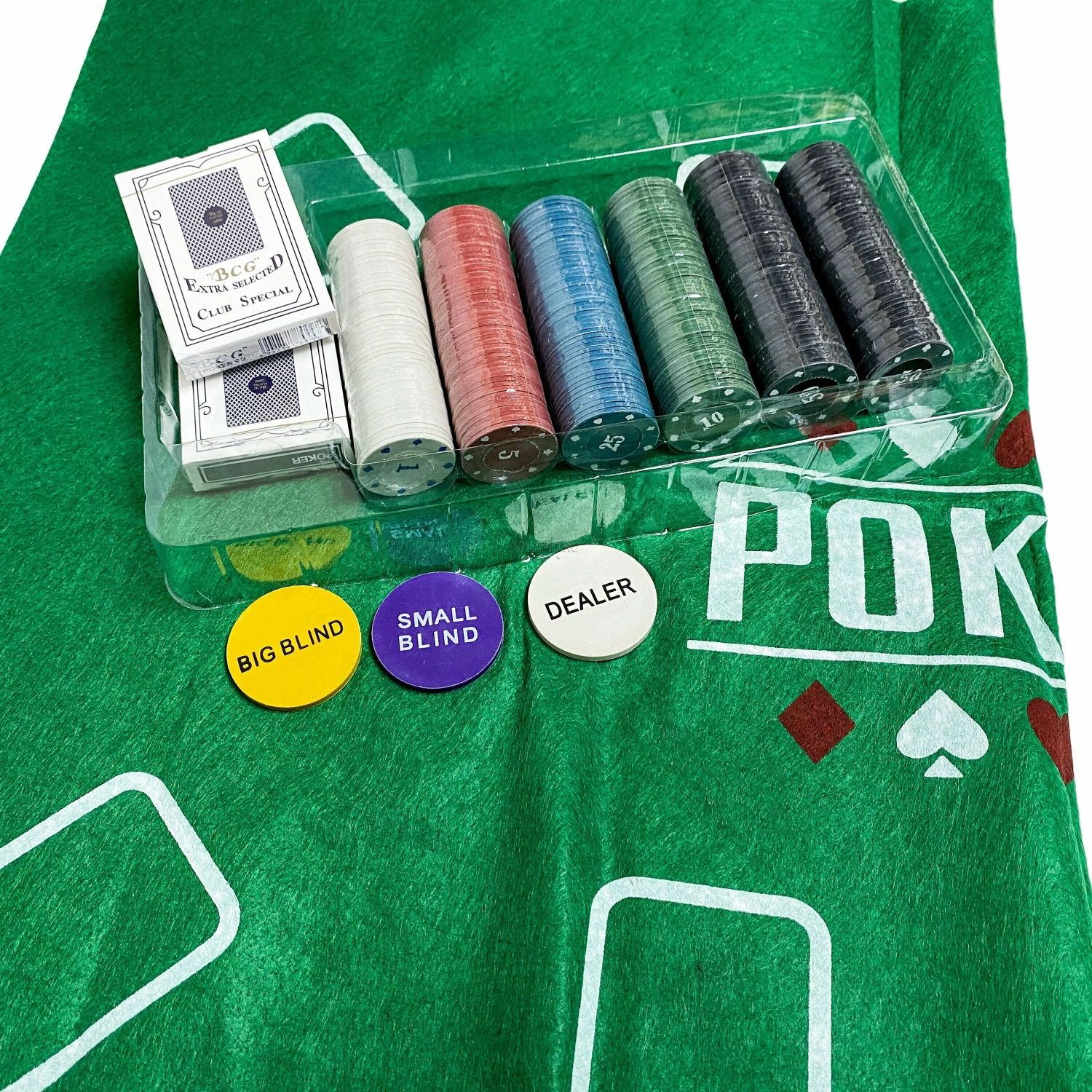 Набор для покера Holdem Light на 300 фишек.Poker game + карты. Покер