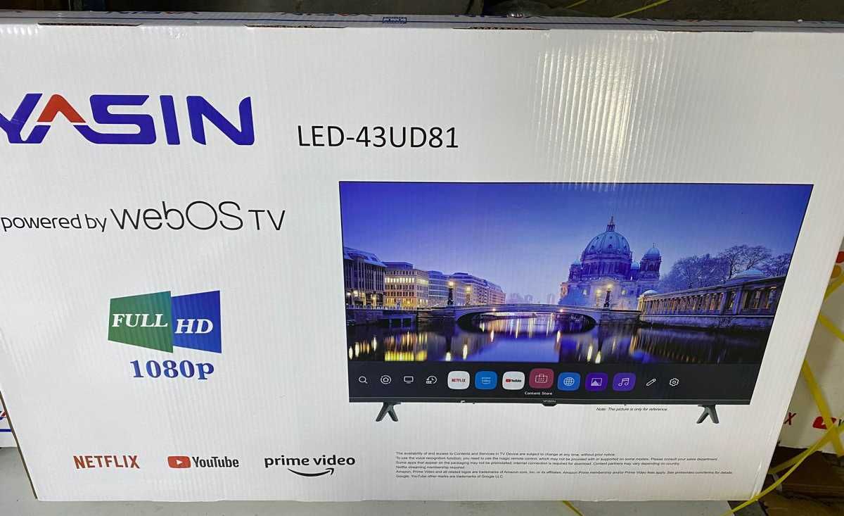 Yasin LED-43UD81 43" 109 см  (WebOS от LG Smart) пульт указка