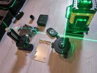 Nivela Laser 16 linii 4d verde cu 2 x acumulatori baterii produs nou
