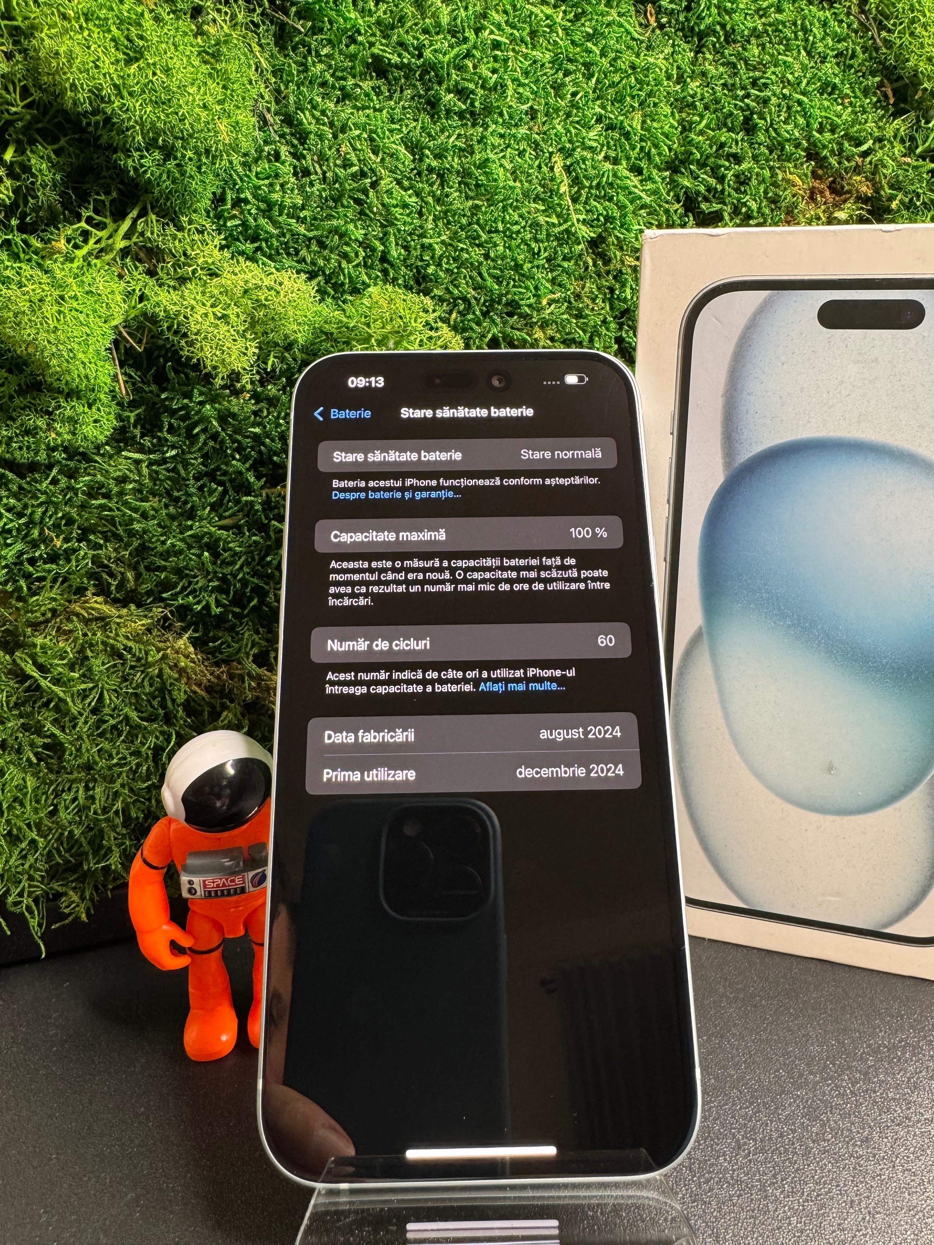 iPhone 15 Plus Blue Albastru 128GB 100% Baterie #7007