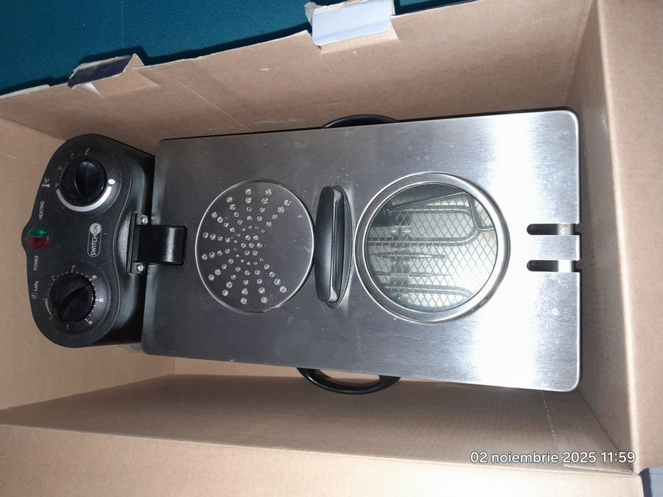 Friteoza cu ulei ideală pt. cartofi praǰiți