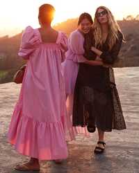 H&M oversized розова рокля р-р С