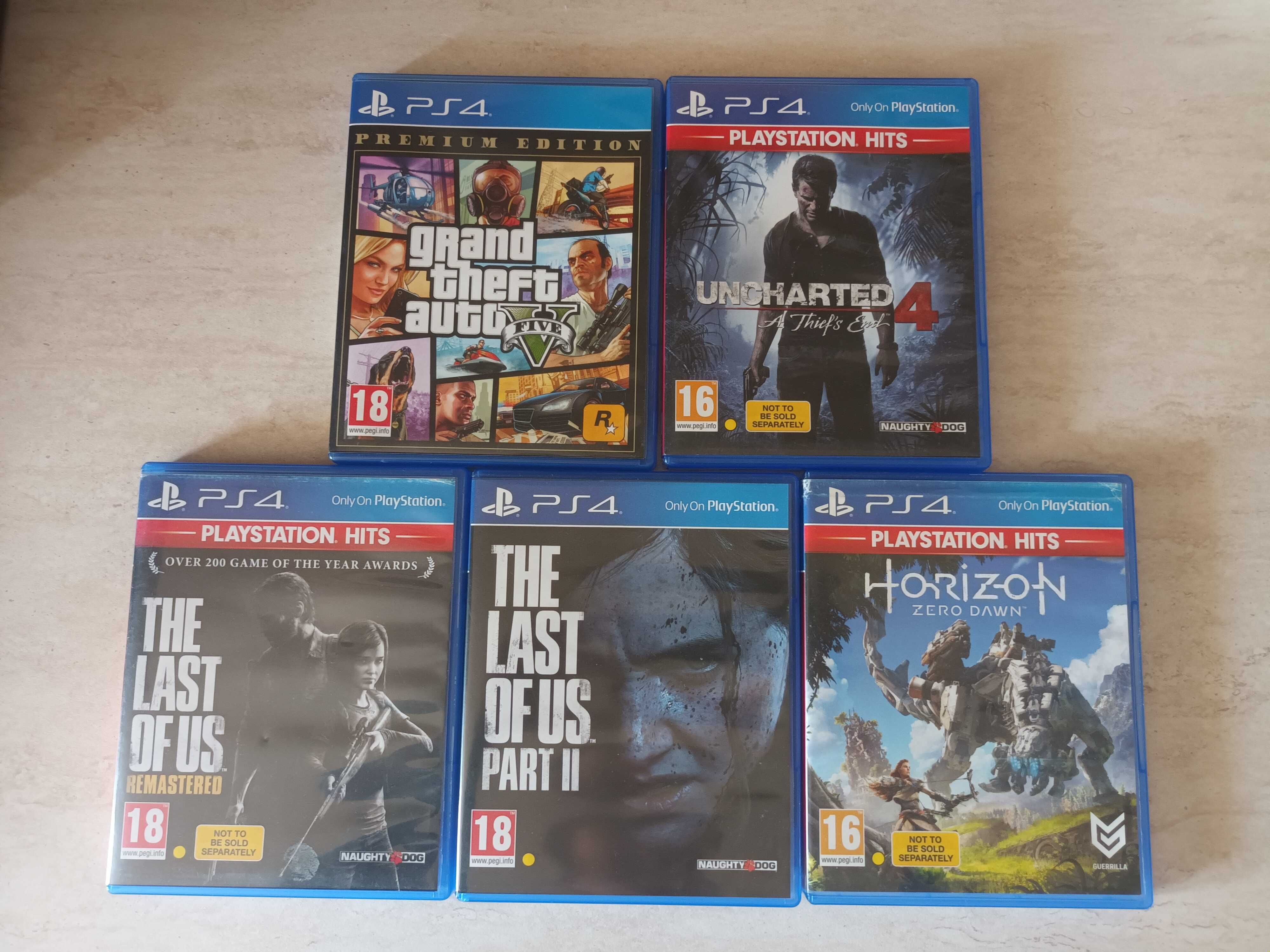 PS4 Slim 1TB + 2 джойстика + 5 игри + оригинална кутия + документи