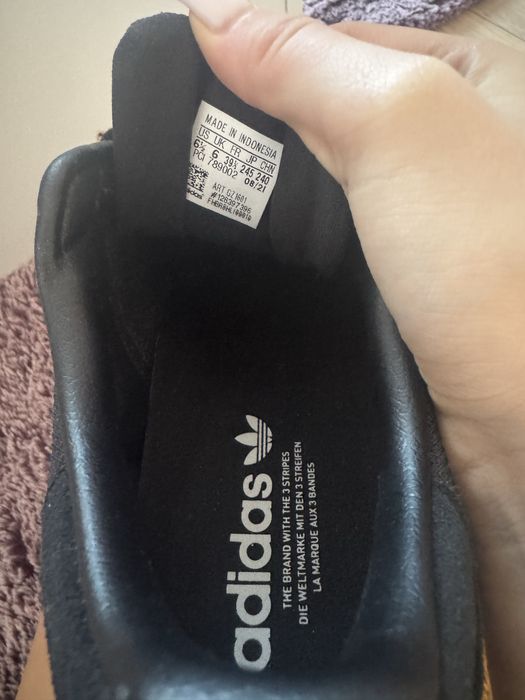 Adidas Superstar  pantofi albi si negru