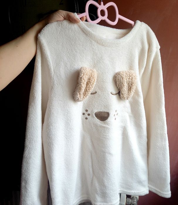 Bluza cocolino bluza de casa fleece cu cățelus