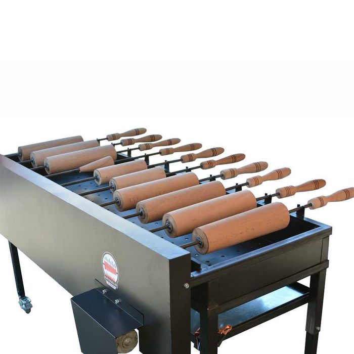 Aparat, gratar kurtos kalacs pe carbuni cu 5 forme nou/ kurtosgrill