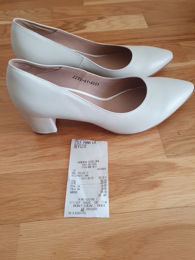 Pantofi noi | Piele | mărimea 41