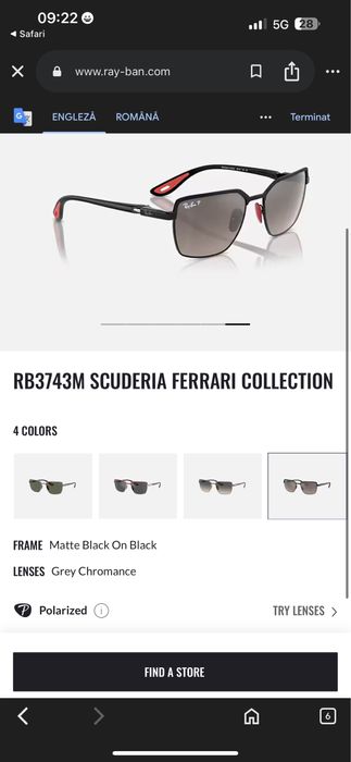 Ochelari soare originali RB3743M Scuderia Ferrari Collection