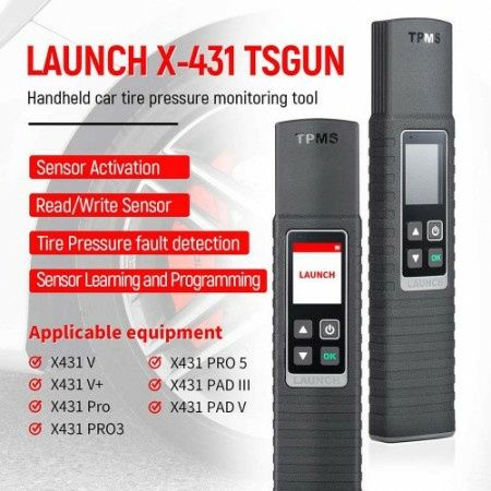 Tester diagnoza Launch X431 TSGUN TPMS – Program presiune în anvelope