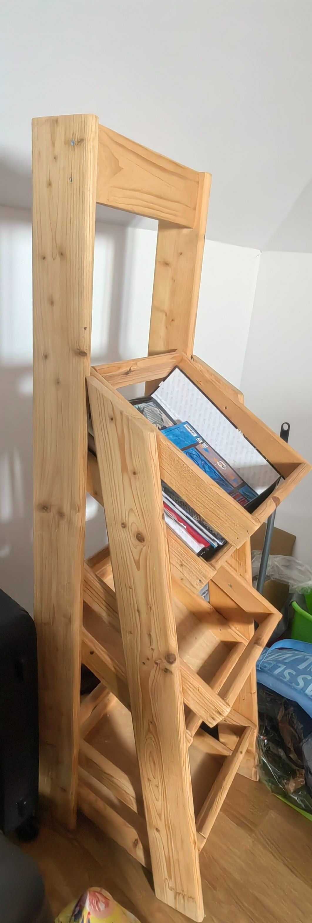 Etajera Rustica din Lemn Masiv
