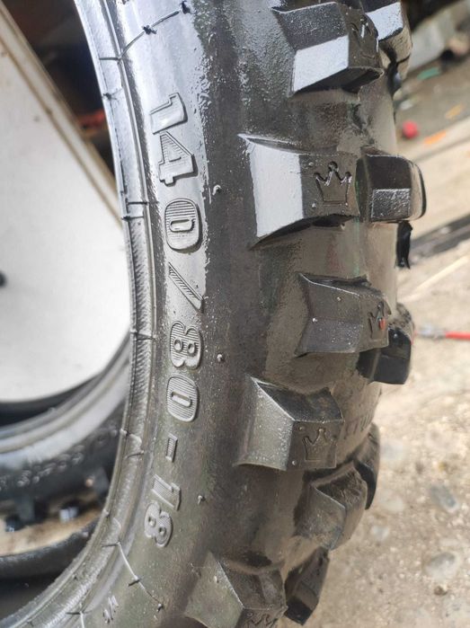 Mitas Anvelopa EF-07 140/80-18 70R TT Super Light, Spate, Dunga Verde
