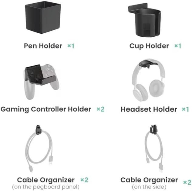 Panou Birou Multifuncțional, organizator cu Accesorii Ajustabile